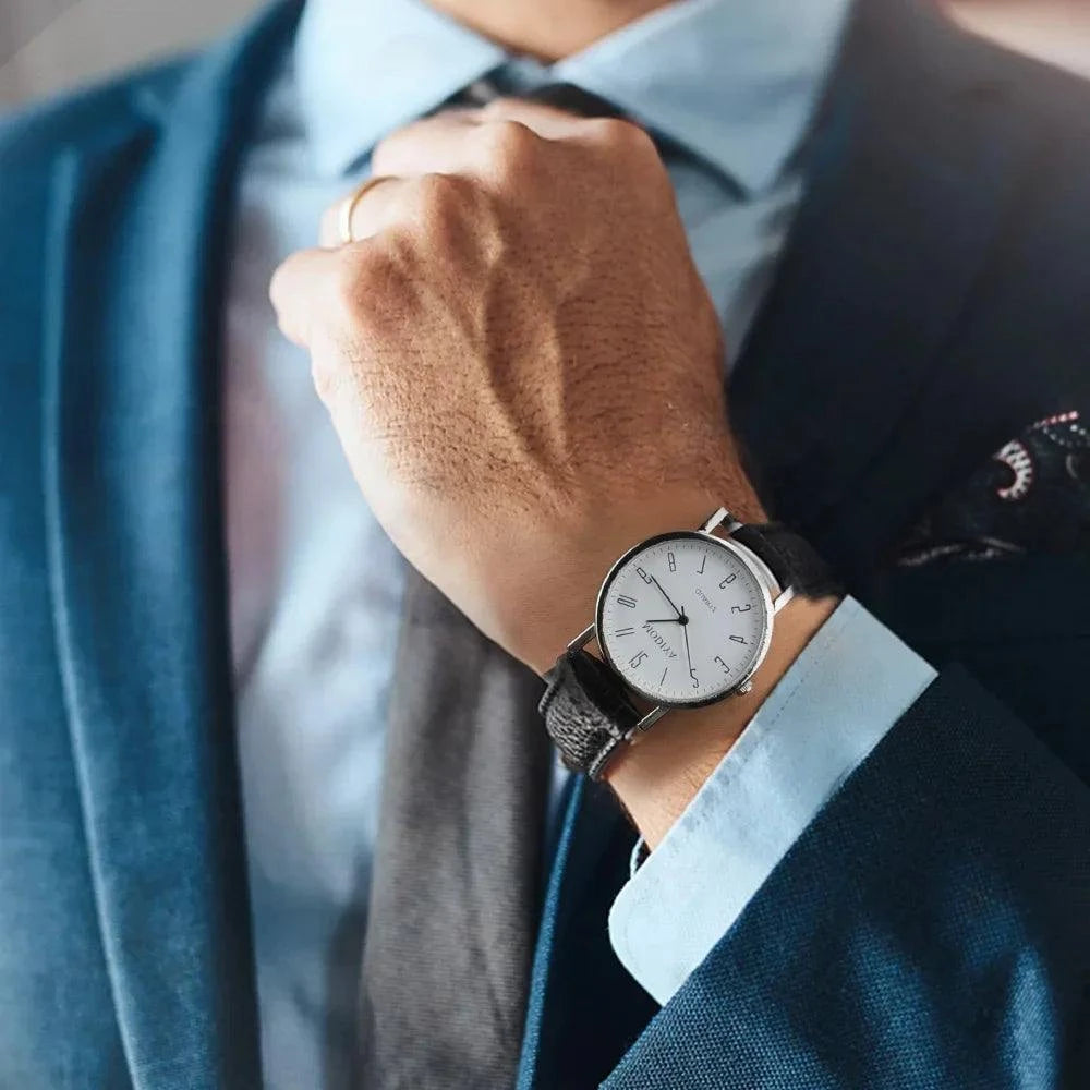 Men's Luxury Business Wrist Watch – Analog Quartz Watch with Leather SElevate your style with the Men's Luxury Business Wrist Watch, a perfect blend of sophistication and functionality. This elegant analog watch features a high-qualityShop All I WantShop All I WantLuxury Business Wrist Watch – Analog Quartz Watch