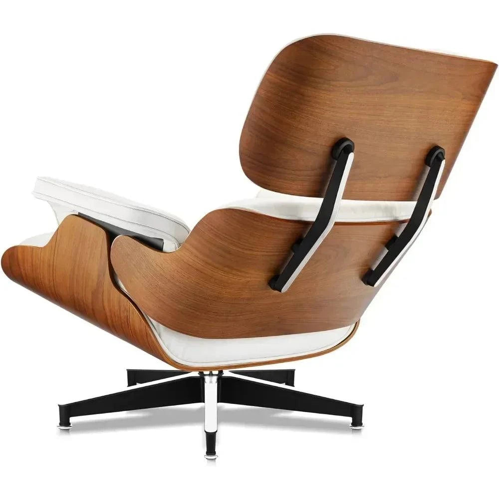 Black Leather Chaise Lounge Chair & Ottoman - Mid Century Modern DesigSPECIFICATIONSBrand Name: MKDKInstallation Method: self-containedOrigin: US(Origin)Hign-concerned Chemical: NoneType: Living Room FurnitureSpecific Use: Chaise LoungShop All I WantShop All I WantBlack Leather