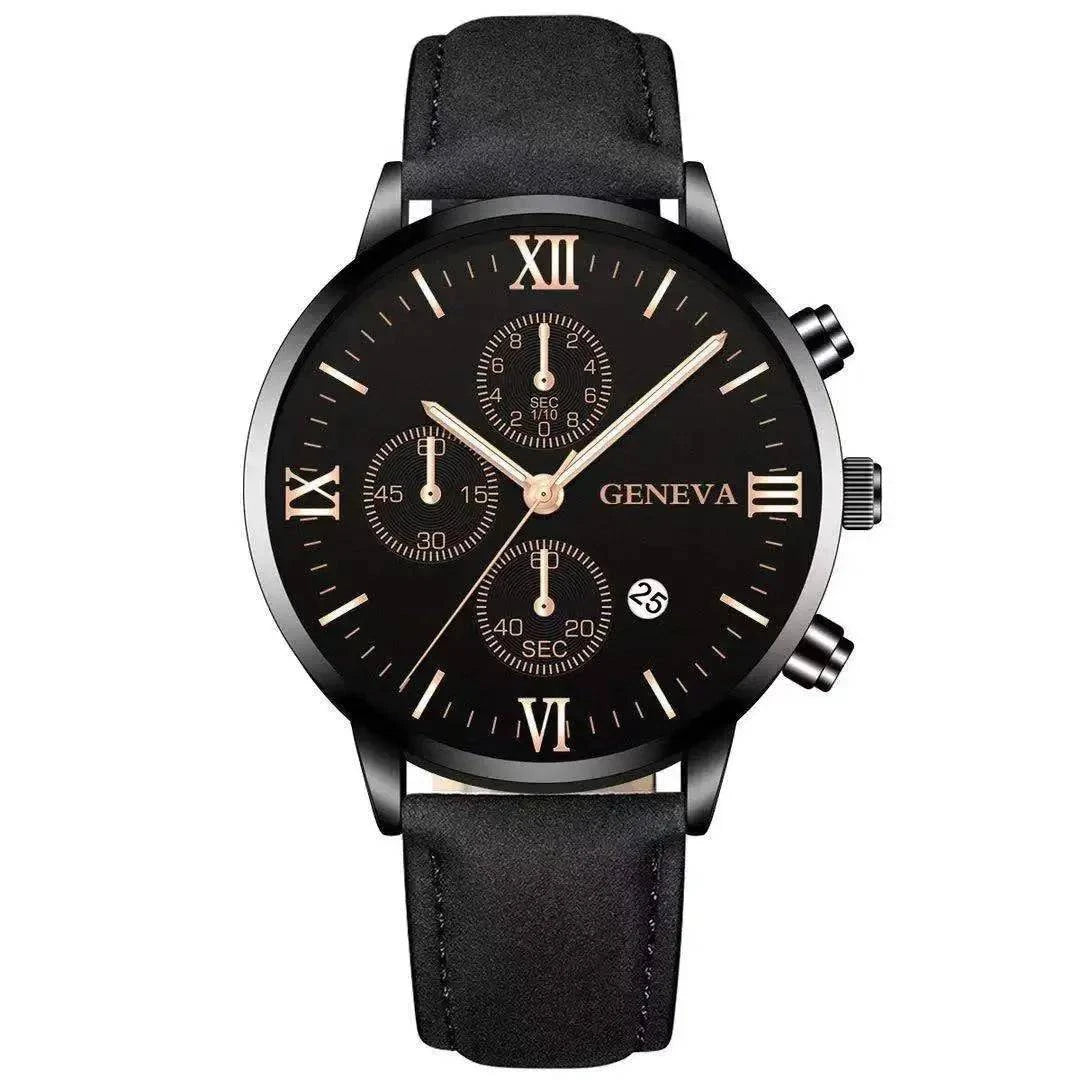 Men’s Black Quartz Watch | Fashion Round Roman Dial Sports Watch ⌚Stay stylish and punctual with this men’s black quartz watch featuring a classic round Roman dial. Designed for sports enthusiasts, this fashion-forward timepiece ofShop All I WantShop All I WantFashion Round Roman Dial Sports Watch ⌚
