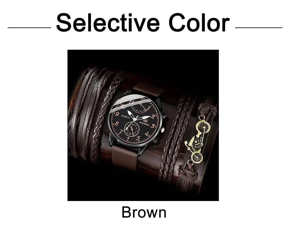 Shop All I Want New Men’s Fashion Quartz Watch – Top Brand Luxury, Sporty WristwatDiscover the perfect blend of luxury and sportiness with the New Men’s Fashion Quartz Watch. Featuring a top brand design and a matching bracelet set, this wristwatcShop All I WantShop All I WantMen's Wristwatch