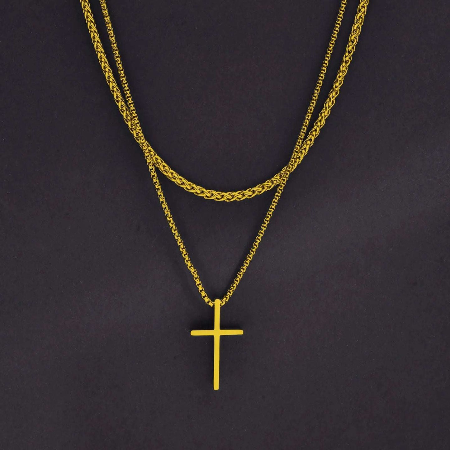 Layered Cross Pendant Necklace for Men ✝️🔗This Layered Cross Pendant Necklace for Men is a stylish and meaningful accessory. Here are the key details:
Design: The necklace features a layered design with muSHOP ALL I WANTShop All I WantLayered Cross Pendant Necklace