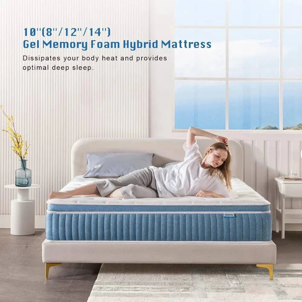 14-Inch Hybrid Queen Mattress with Gel Foam 🛏️Sleep in luxurious comfort with the 14-Inch Hybrid Queen Mattress with Gel Foam 🛏️, designed to provide the perfect balance of cooling gel memory foam and supportivShop All I WantShop All I Want14-Inch Hybrid Queen Mattress