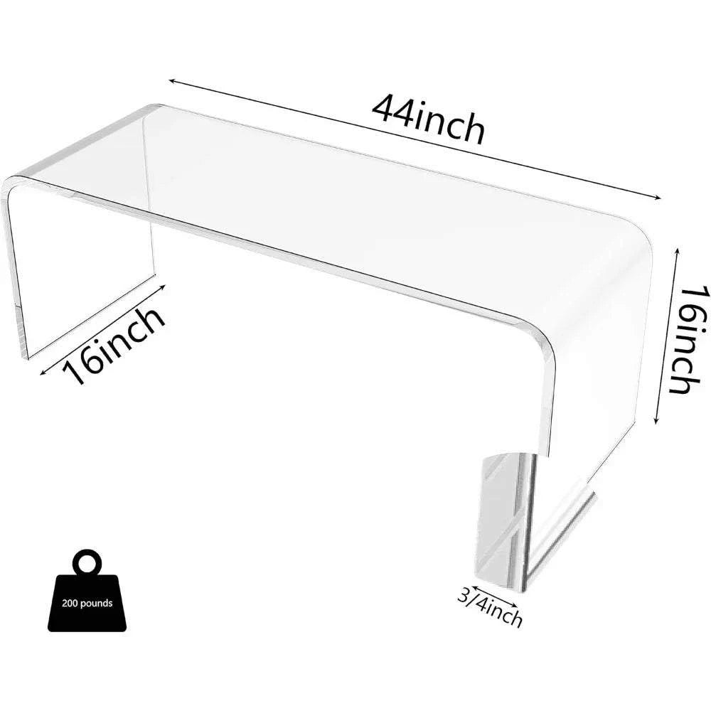 Coffee Table, 44" L x 16" W x 16'' H x 3/4''This sleek Coffee Table combines modern style with practicality. Measuring 44" L x 16" W x 16" H, it offers ample surface space for your living room essentials, whilShop All I WantShop All I WantCoffee Table, 44"
