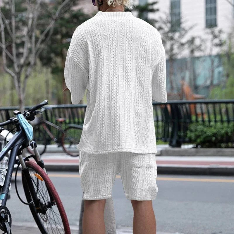 New Summer Men's Set – Loose Casual Sports Suit, High-Quality Cotton JStep into summer with confidence in the New Summer Men's Set, designed for ultimate comfort and style. This two-piece sports suit features a loose fit, allowing for Shop All I WantShop All I WantSummer Men'