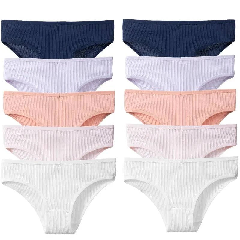 10PCS Women’s Panties Set | Sexy Breathable Cotton Striped Briefs 🌸Indulge in comfort with the 10PCS set of women's panties. These sexy and breathable cotton striped briefs are designed for all-day wear, combining style and comfort Shop All I WantShop All I WantSexy Breathable Cotton Striped Briefs 🌸