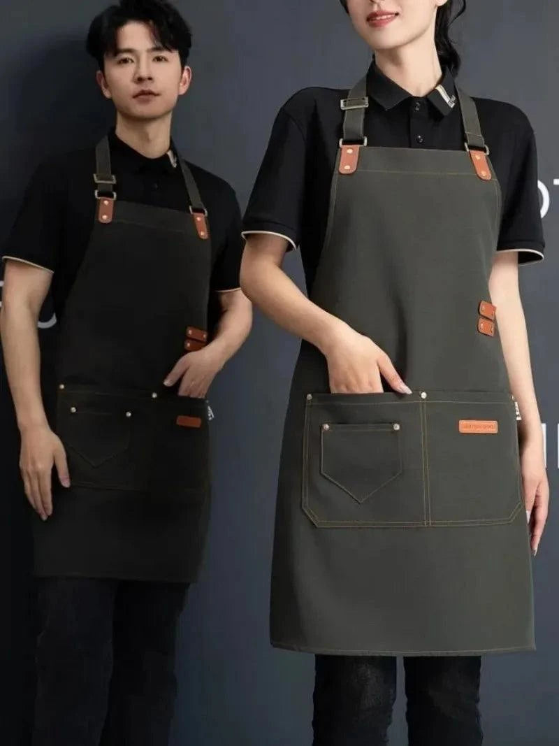 Waterproof Canvas Aprons: Stylish & Functional for Everyone! π©βπ³π¨β?pgrade your work attire with our waterproof canvas neck hanging aprons, designed for both men and women. Perfect for restaurant kitchens, baking, cleaning, barberinShop All I WantShop All I WantWaterproof Canvas