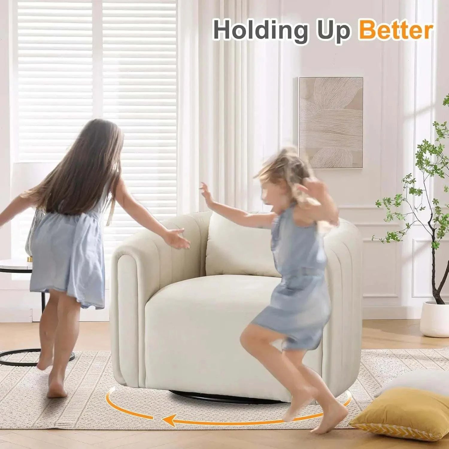 Beige Velvet Swivel Chairs: Comfort! 🪑Upgrade your living room with these Beige Velvet Swivel Chairs, combining comfort and elegance in one stylish package. With ergonomic design, arm rests, and a slat bShop All I WantShop All I WantBeige Velvet