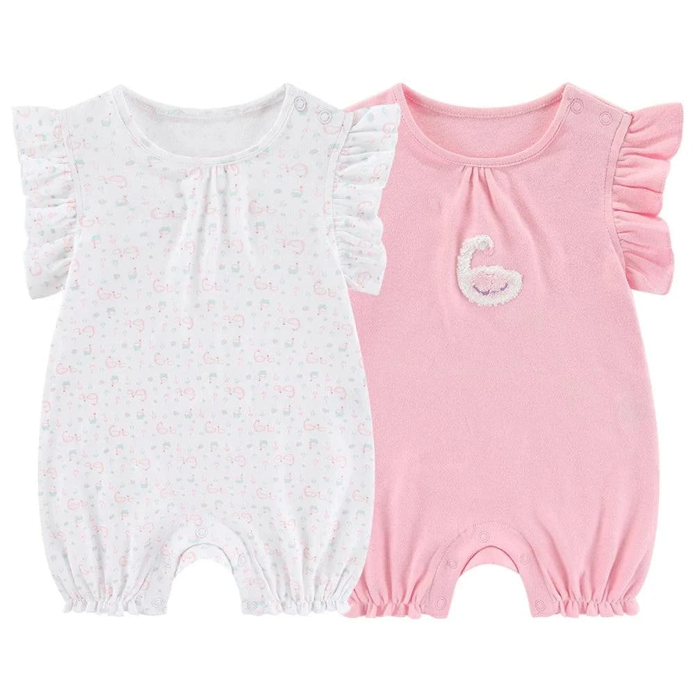 Newborn Baby Clothes – 2-Piece Waffle Print Rompers, Short Sleeves forDress your little one in style and comfort with these adorable 2-Piece Waffle Print Rompers. Designed for both boys and girls, these short-sleeved rompers are perfecShop All I WantShop All I WantNewborn Baby Clothes