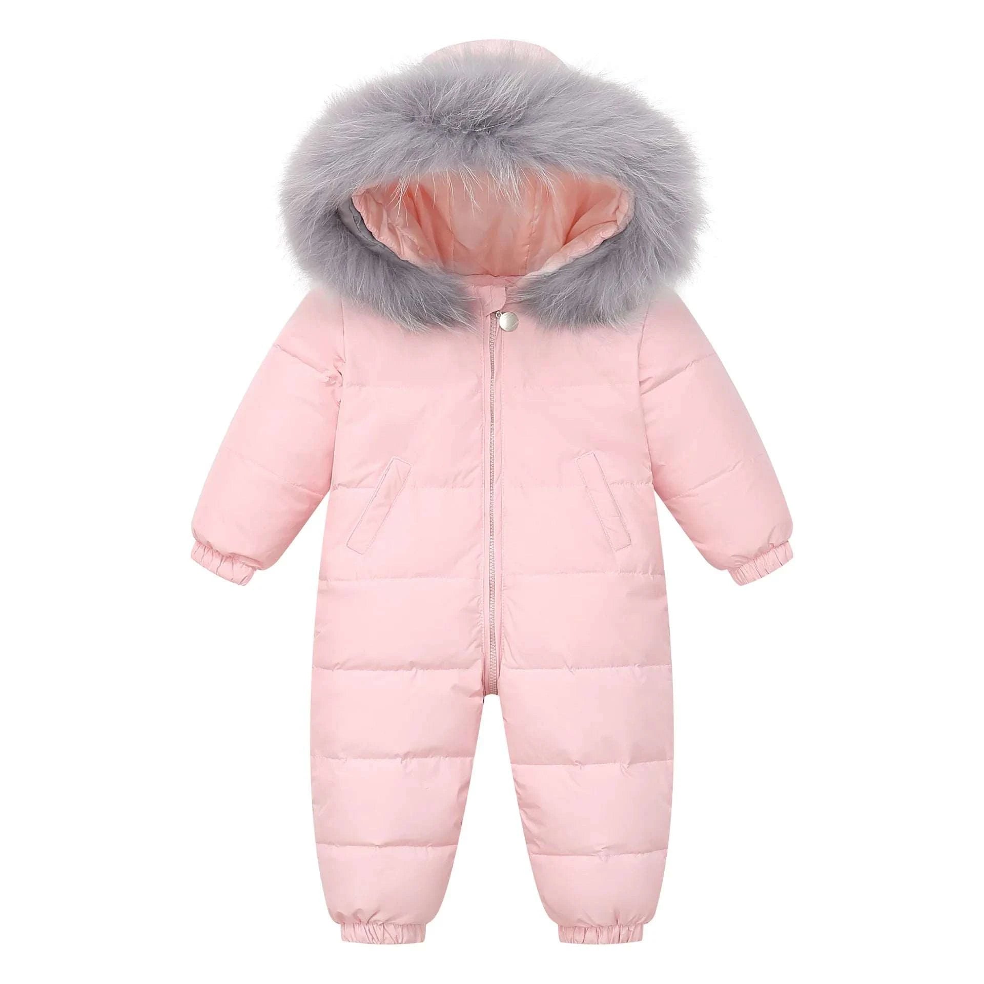 RAISE Winter Baby Down Jumpsuit – ❄️ Fur Hood, Snowsuit for Toddler BoEnsure your toddler stays warm and stylish with the RAISE Winter Baby Down Jumpsuit. Featuring a luxurious real raccoon fur hood and premium down insulation, this snShop All I WantShop All I Wantsnowsuit