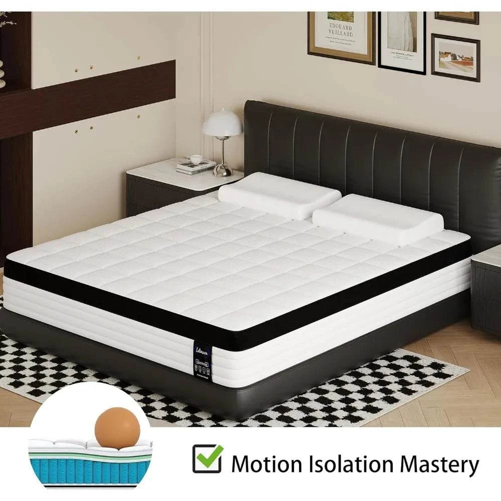 12-Inch Hybrid King Mattress 🛏️ Medium firm with strong edge support Experience the perfect balance of comfort and support with the 12-Inch Hybrid King Mattress 🛏️, designed for medium-firm comfort with strong edge support and memoryShop All I WantShop All I Want12-Inch Hybrid King Mattress 🛏️ Medium firm