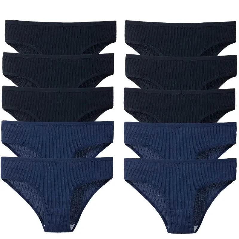 10PCS Women’s Panties Set | Sexy Breathable Cotton Striped Briefs 🌸Indulge in comfort with the 10PCS set of women's panties. These sexy and breathable cotton striped briefs are designed for all-day wear, combining style and comfort Shop All I WantShop All I WantSexy Breathable Cotton Striped Briefs 🌸