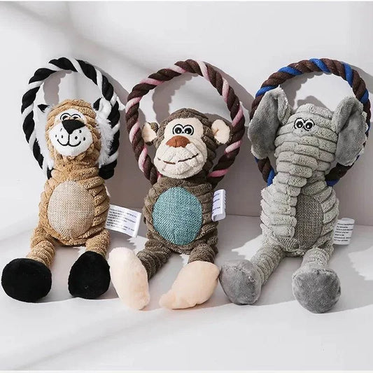 Squeaky Plush Dog Toys 🐾🦁🐘🐒Introducing our Squeaky Plush Dog Toys – a trio of adorable companions that bring joy, entertainment, and playful antics to your furry friend's world! 🐾🦁🐘🐒
🐾 EnSHOP ALL I WANTShop All I WantSqueaky Plush Dog Toys