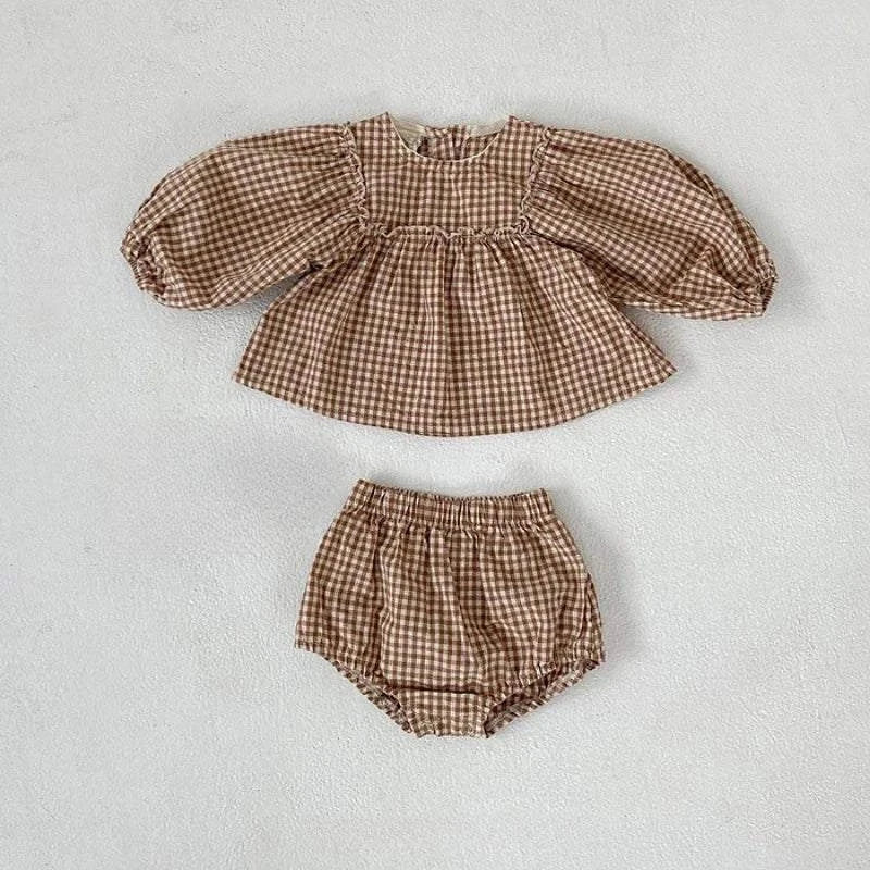 Comfy & Cute: Baby Outfits for Every Occasion! 🧸Keep your baby girl stylish and comfortable with this adorable Summer Plaid Blouse and Shorts Set. Made from 100% cotton, it's perfect for warm weather and availableSHOP ALL I WANTShop All I WantComfy & Cute Baby Outfits