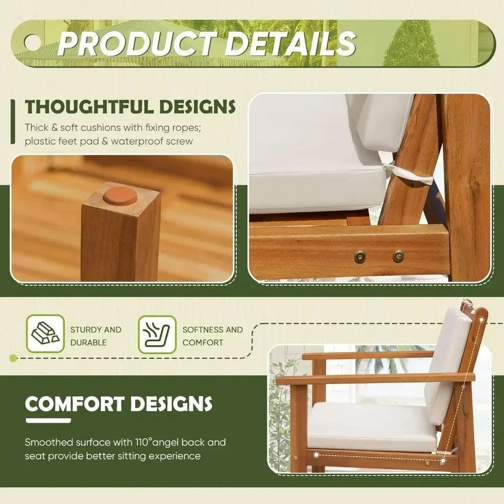 4-Piece Acacia Wood Patio Set with Cushions 🌞Transform your outdoor space with the stylish and comfortable 4-Piece Acacia Wood Patio Set with Cushions. Perfect for modern home design ideas, this garden sofa setShop All I WantShop All I Want4-Piece Acacia Wood Patio Set