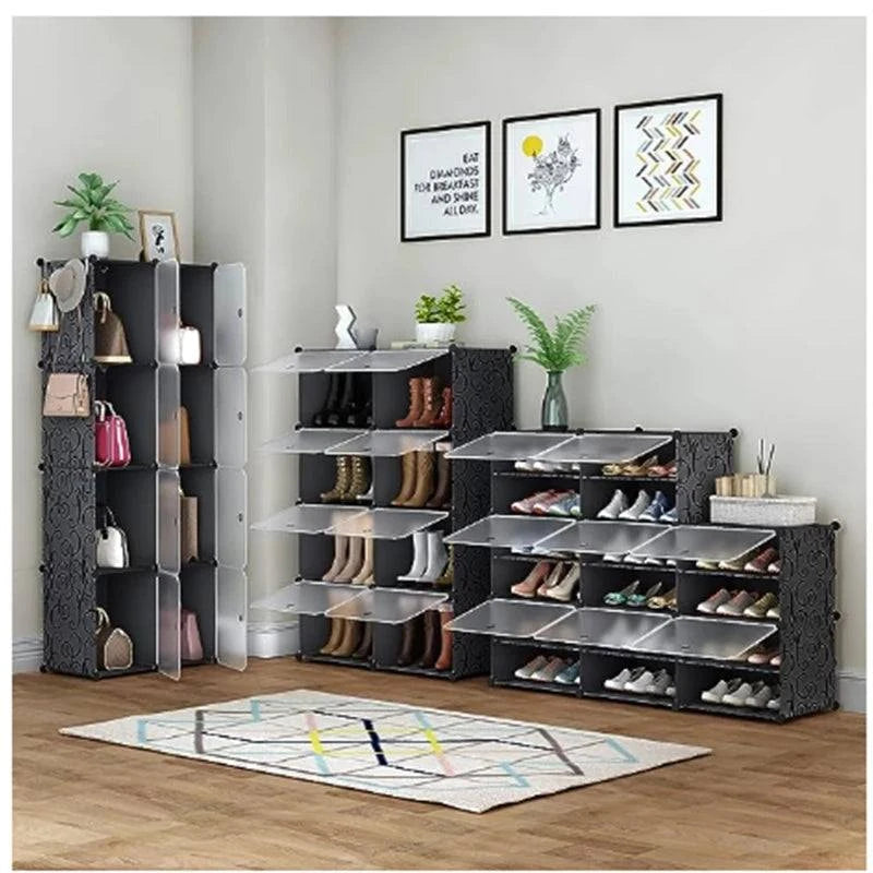 8-Tier Shoe Rack – 32 Pair Plastic Storage Organizer for Closet & EntrMaximize your storage space with this 8-Tier Shoe Rack, designed to hold up to 32 pairs of shoes. Perfect for closets or entryways, this minimalist modern organizer Shop All I WantShop All I Want8-Tier Shoe Rack – 32 Pair Plastic Storage Organizer