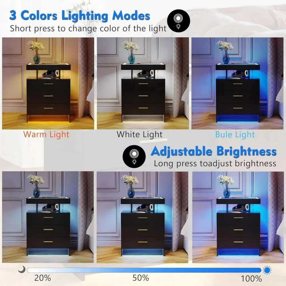 2 Set Nightstands with Wireless ChargingElevate your bedroom with the 2 Set Nightstands with Wireless Charging, a modern solution combining functionality and style. Designed with a sleek Modern Morocco appShop All I WantShop All I Want2 Set Nightstands