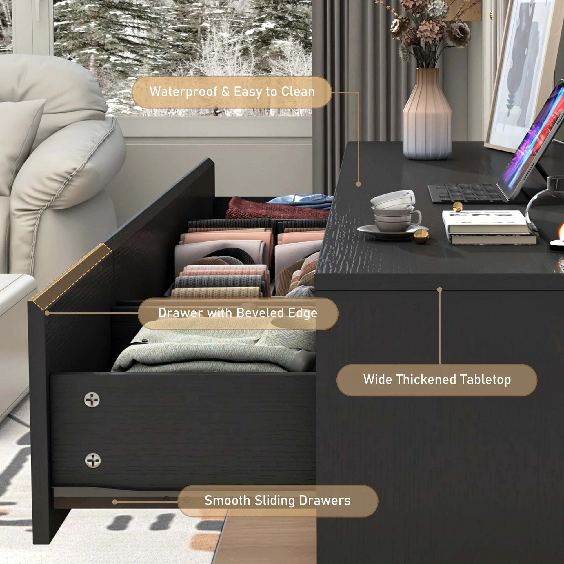 9-Drawer Dresser with Charging Station & Modern Design ⚡Keep your essentials organized in style with this 9-Drawer Dresser, featuring a built-in charging station for your devices. The modern design blends seamlessly into Shop All I WantShop All I Want9-Drawer Dresser