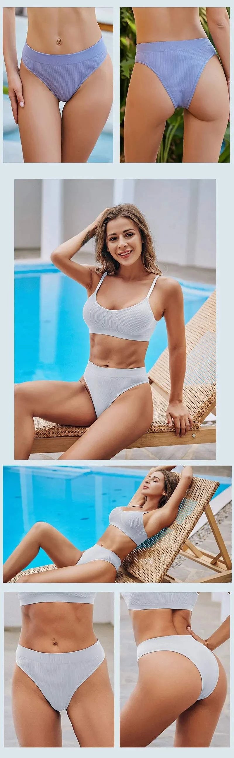 Seamless 2PCS Panties Set | Sexy Low Waist Brazilian Underwear 🌺Experience comfort and style with this 2PCS seamless panties set, designed for the modern woman. These sexy low waist Brazilian panties feature a solid color design Shop All I WantShop All I WantSexy Low Waist Brazilian Underwear 🌺