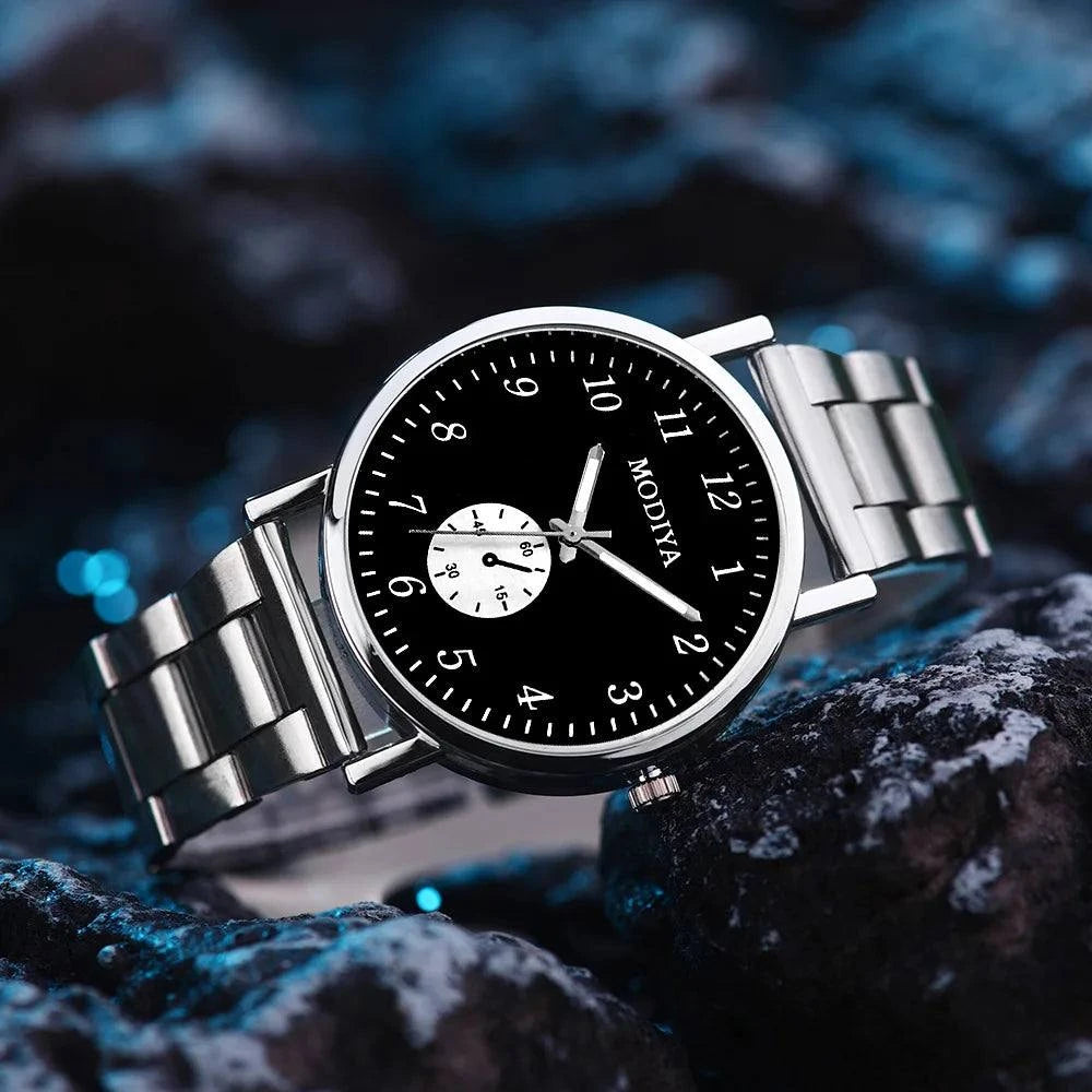 Casual Stainless Steel Mesh Belt Watch: Simple Dial Quartz Design for Discover the perfect accessory for any occasion with the Men’s Casual Stainless Steel Mesh Belt Watch. This sophisticated timepiece features a simple dial design thaShop All I WantShop All I WantCasual Stainless