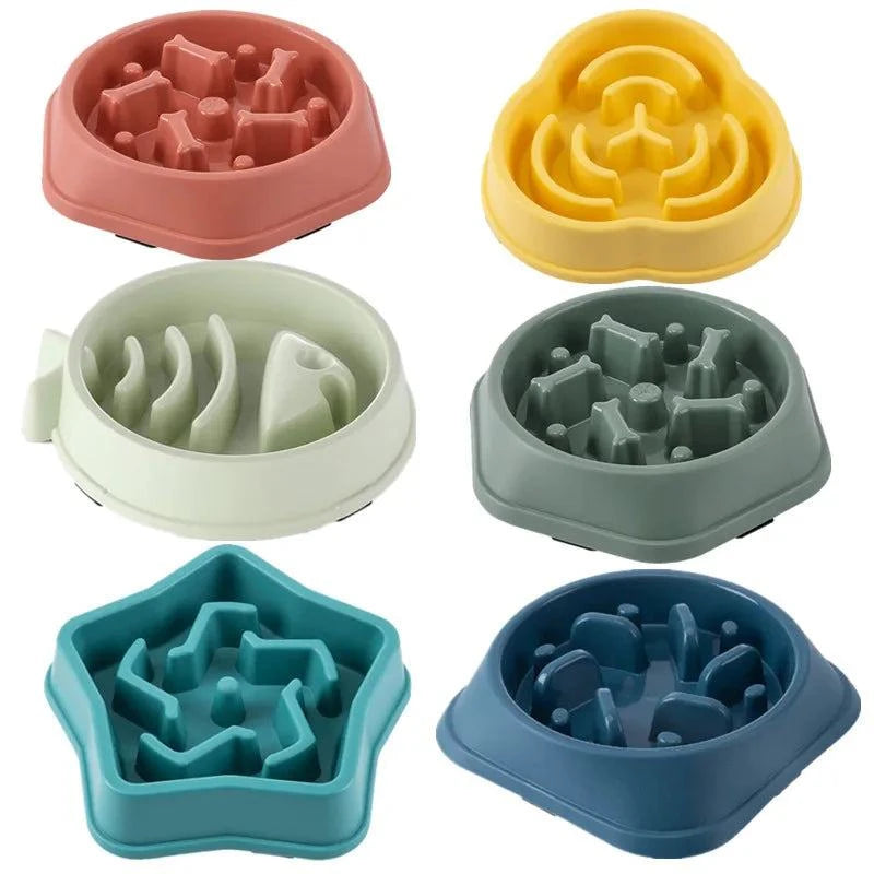 Slow Feed Pet Bowl: Healthy 🐾🥣⏳🐾 Slow Down Feeding for Healthier Dogs: The basic dog bowl features a unique maze design that separates food, slowing down the speed of pet feeding. This prevents SHOP ALL I WANTShop All I WantSlow Feed Pet Bowl