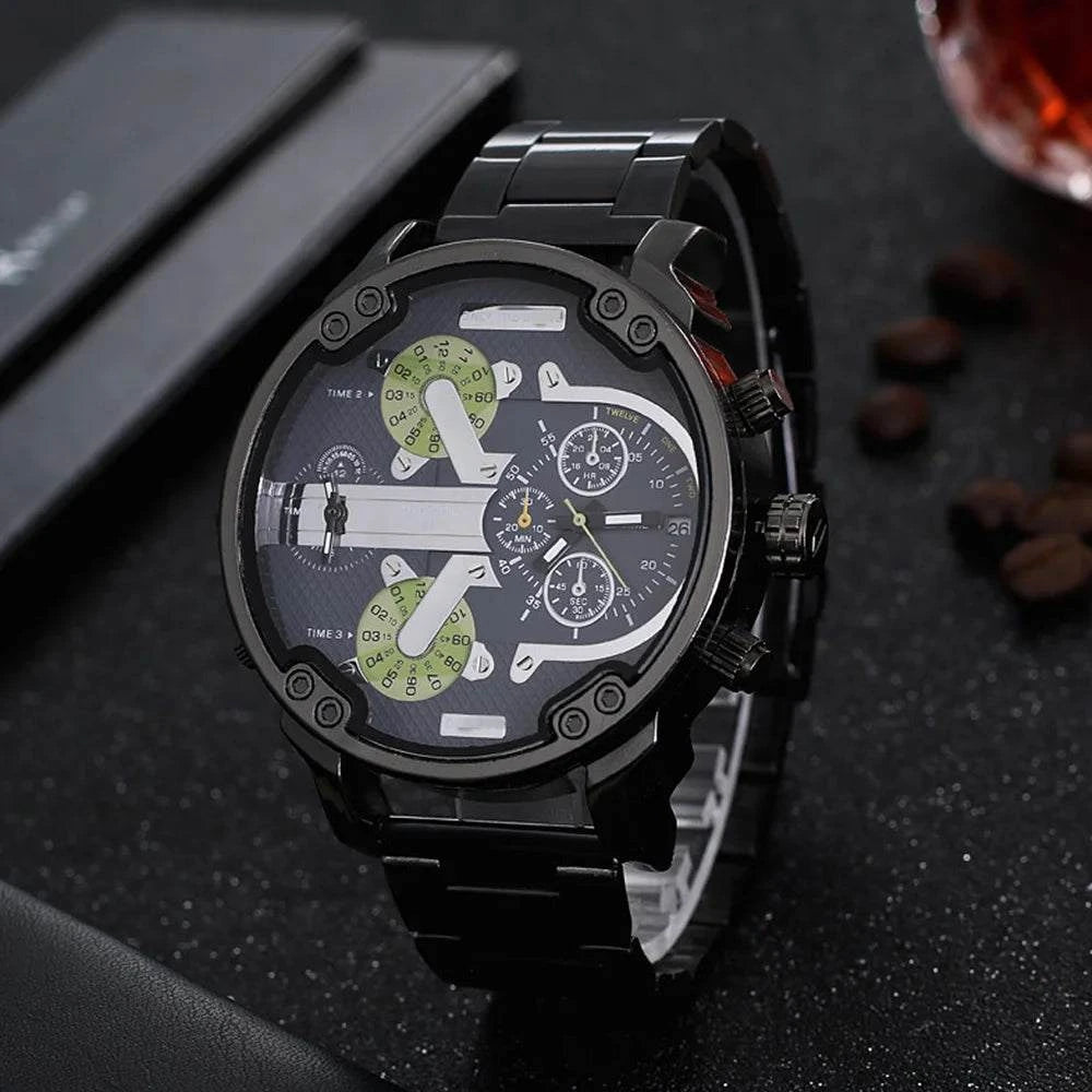 Men's Sport Watch – Large Dial Stainless Steel Analog Quartz Watch forDiscover the perfect combination of style and functionality with the Men's Sport Watch, designed for the active man who values both fashion and practicality. FeaturiShop All I WantShop All I WantSport Watch – Large Dial Stainless Steel Analog Quartz Watch