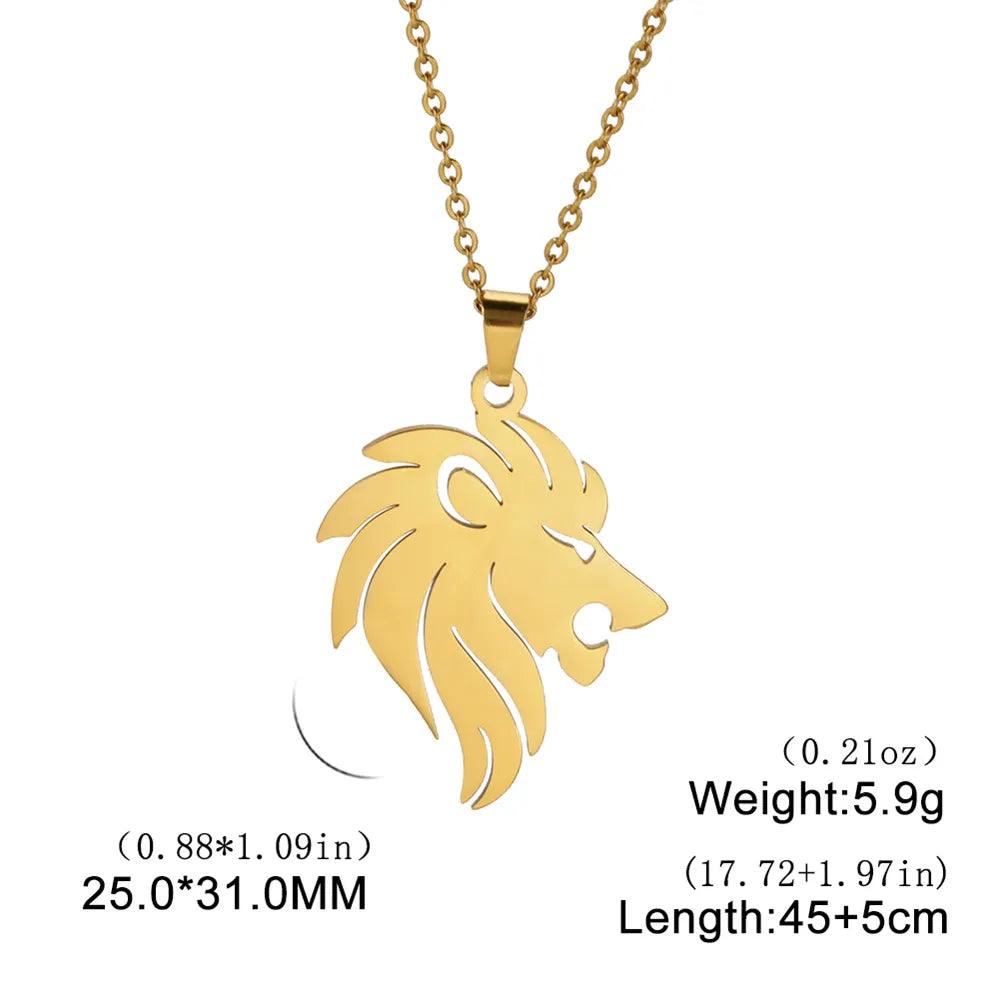 Inner Strength Steel Lion Necklace 🦁🌟Wear the Stainless Steel Lion Necklace as more than just jewelry – let it be a symbol of your inner strength and courage. Crafted with precision, this necklace is moSHOP ALL I WANTShop All I WantStrength Steel Lion Necklace
