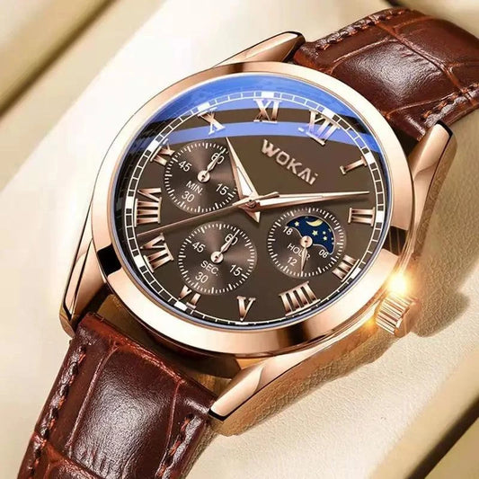 Luminous Quartz Watch: Stylish & Waterproof for Men! ⌚✨Discover the perfect blend of style and functionality with the high-quality men's fashion casual luminous belt watch. This classic quartz watch features a luminous dShop All I WantShop All I WantLuminous Quartz