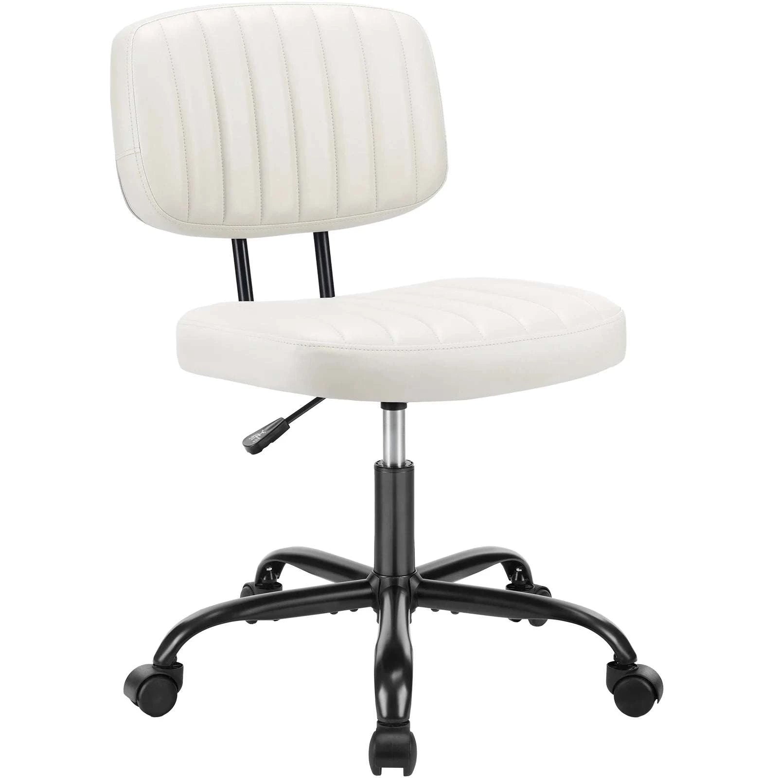 Armless Office Desk ChairElevate your workspace with this sleek, modern armless office desk chair. Crafted from genuine leather, it offers both style and comfort for long hours of productiviShop All I WantShop All I WantArmless Office Desk Chair