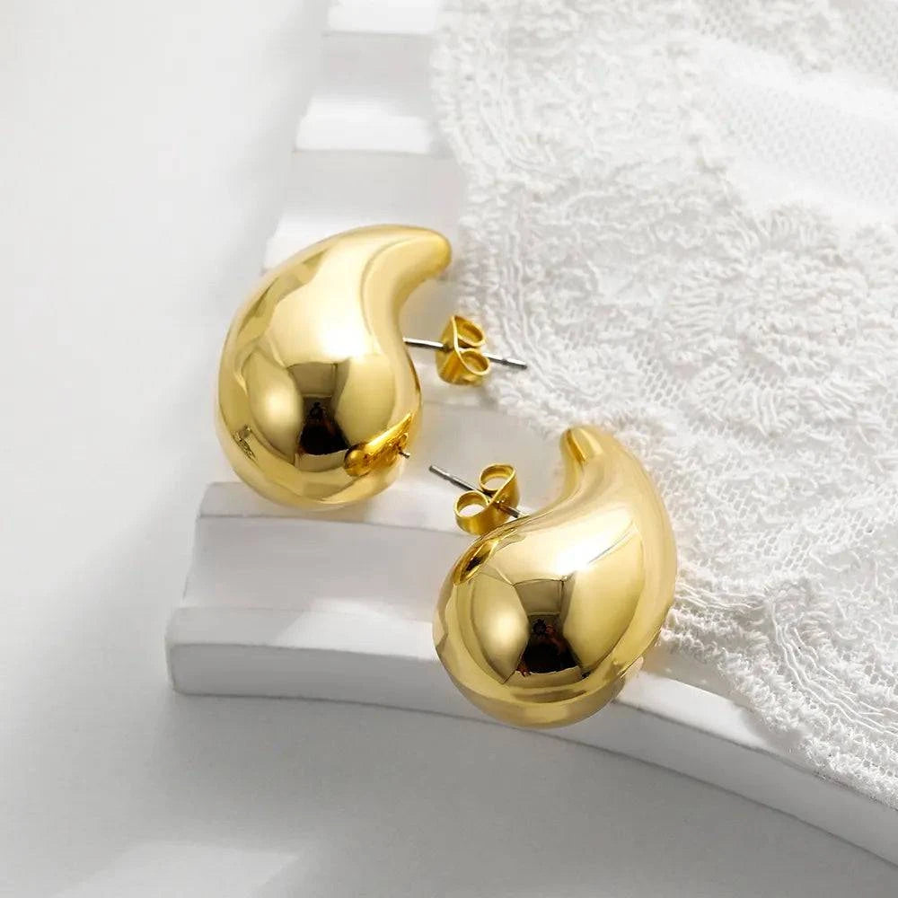 Lightweight Stainless Steel Gold Tear Drop Earrings 🌟Elevate Your Earring Collection with Our Lightweight Stainless Steel Gold Tear Drop Earrings!
Introducing our Lightweight Stainless Steel Gold Tear Drop Earrings, thSHOP ALL I WANTShop All I WantLightweight Stainless Steel Gold Tear Drop Earrings
