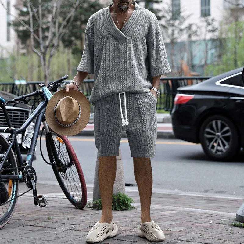 New Summer Men's Set – Loose Casual Sports Suit, High-Quality Cotton JStep into summer with confidence in the New Summer Men's Set, designed for ultimate comfort and style. This two-piece sports suit features a loose fit, allowing for Shop All I WantShop All I WantSummer Men'