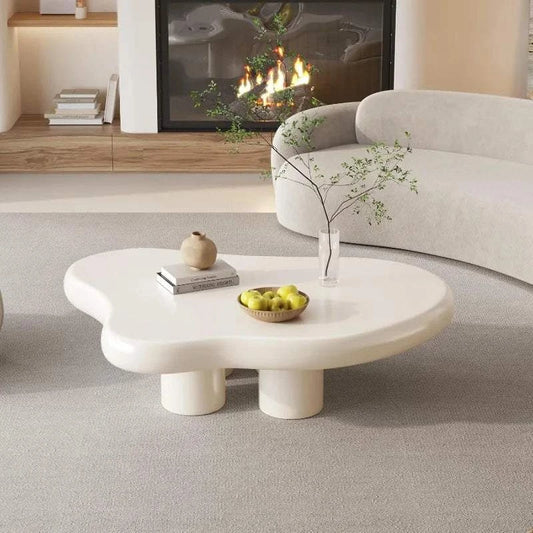 Cloud Coffee Table with 18.89-Inch Legs - White Modern Freeform DesignAdd a touch of contemporary elegance to your living space with the Cloud Coffee Table. Featuring a sleek white freeform design, this modern coffee table is perfect fShop All I WantShop All I WantCloud Coffee Table