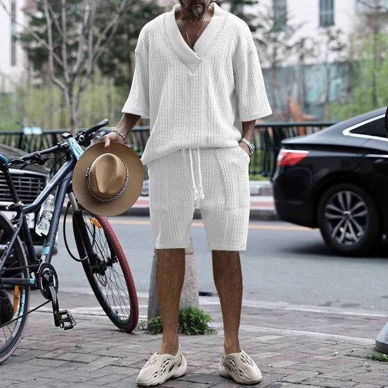 New Summer Men's Set – Loose Casual Sports Suit, High-Quality Cotton JStep into summer with confidence in the New Summer Men's Set, designed for ultimate comfort and style. This two-piece sports suit features a loose fit, allowing for Shop All I WantShop All I WantSummer Men'