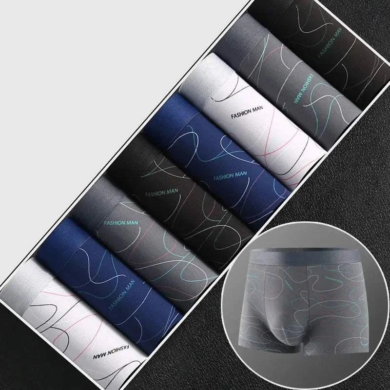 π©² 8pcs Men's Boxer Shorts β Soft Milk Silk, Sexy & Breathable with FaUpgrade your underwear collection with this 8pcs set of men's boxer shorts. Crafted from soft milk silk, these sexy and breathable boxers feature fashionable prints SHOP ALL I WANTShop All I WantBoxer Shorts β Soft Milk Silk