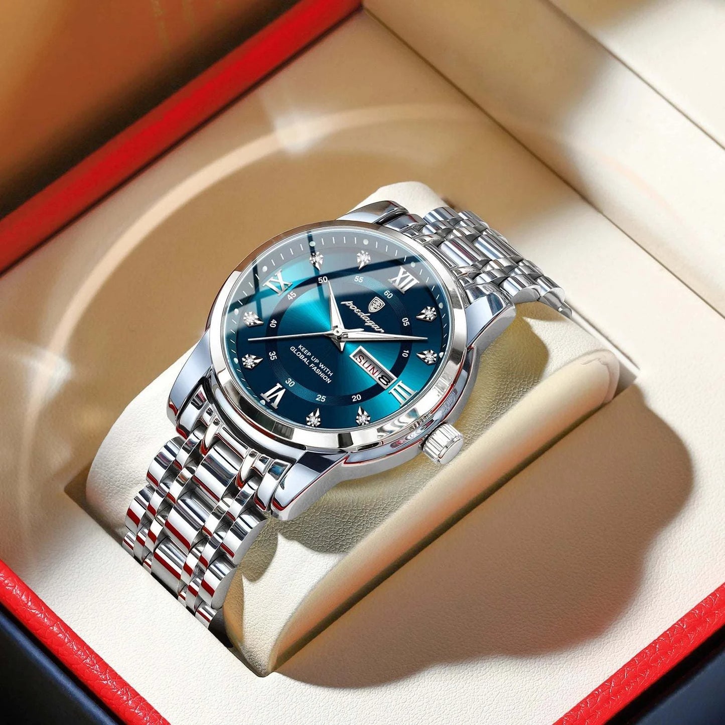 Luxury Watch for Men – Elegant Quartz Timepiece with Date & Week FunctThe Luxury Watch for Men combines sophistication and functionality in one stunning design. This elegant quartz timepiece features a date and week display, making it Shop All I WantShop All I WantLuxury Watch