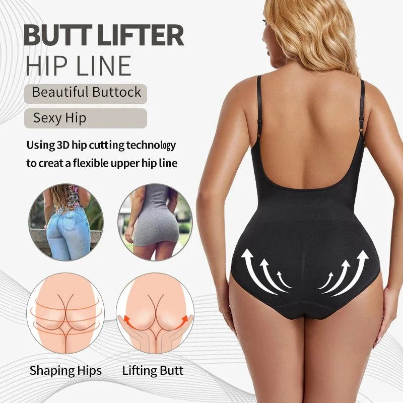 omen’s Backless Bodysuit: Seamless Shapewear & Butt Lifter! 🔥✨Achieve a sleek, flawless silhouette with our women’s backless bodysuit. This seamless shapewear is designed to provide tummy control, lift your butt, and offer a slShop All I WantShop All I Wantomen’s Backless