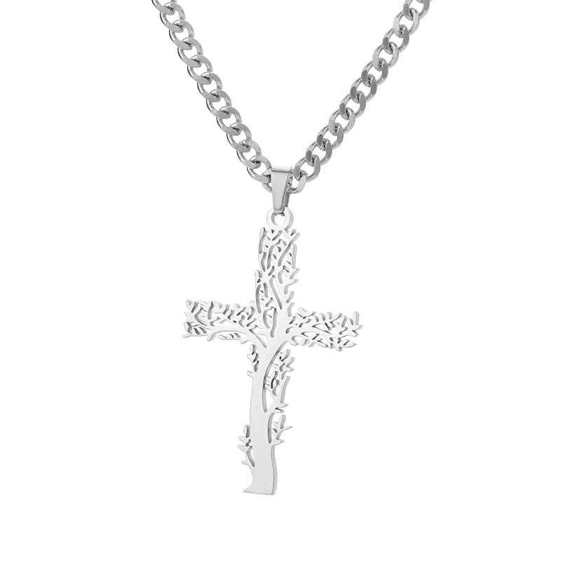 Gold-Plated Zircon Cross Necklace ๐โ๏ธSHOP ALL I WANTShop All I WantGold-Plated Zircon Cross Necklace