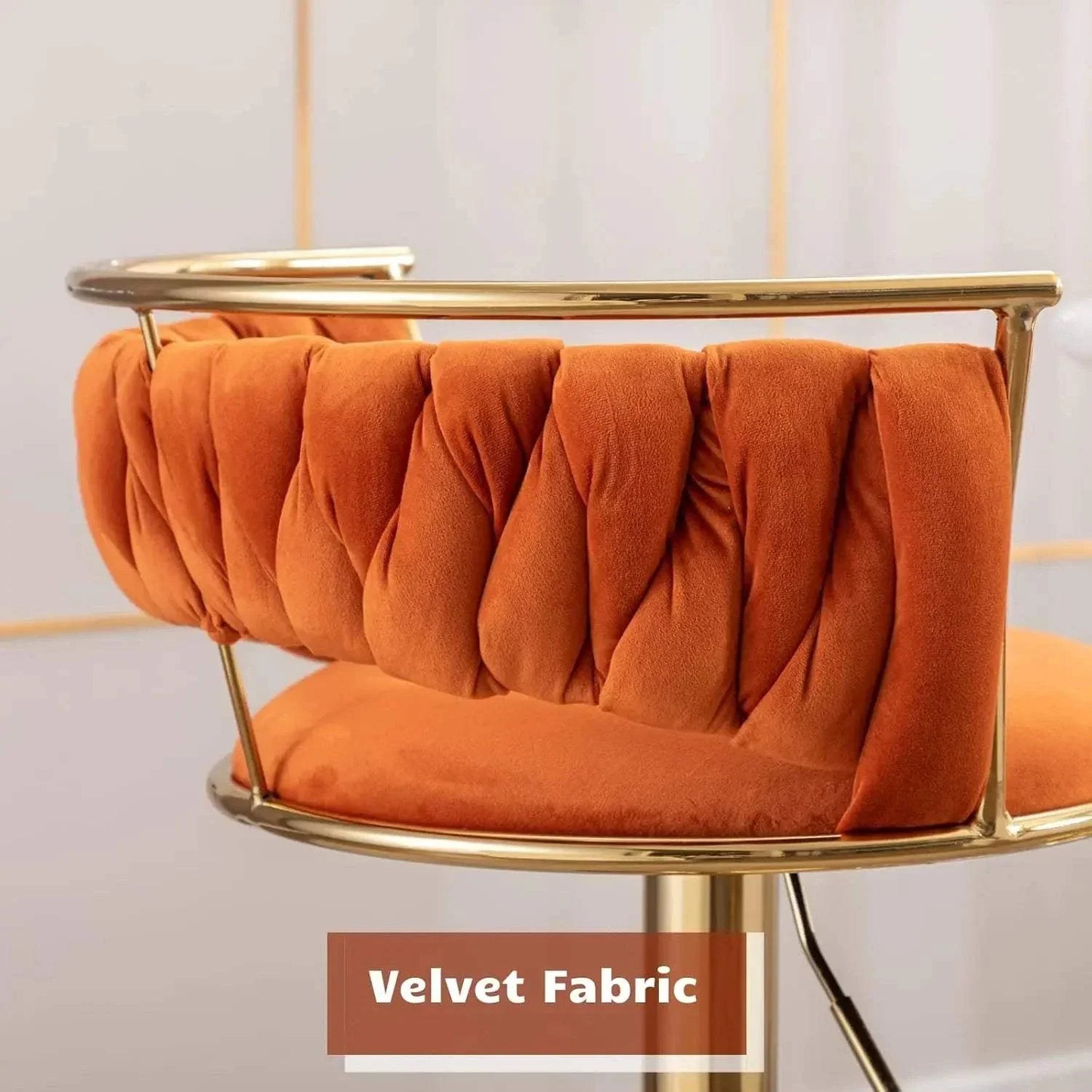 Shop All I Want Orange Bar Stools Set