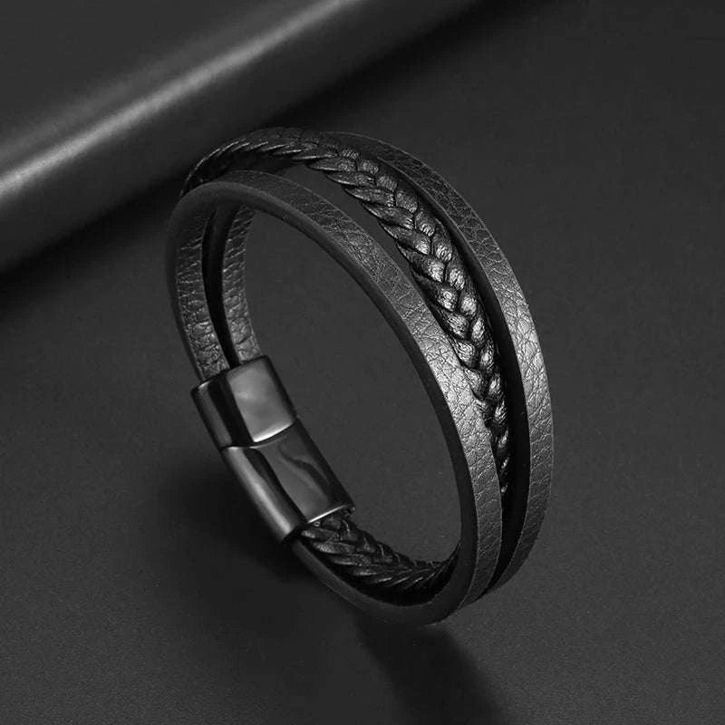 Classic Cross Leather Bracelet for MenIntroducing our Classic Cross Leather Bracelet for Men – where timeless design meets masculine elegance for a statement accessory.
🛡️ Symbolic Cross Design: The braSHOP ALL I WANTShop All I WantClassic Cross Leather Bracelet