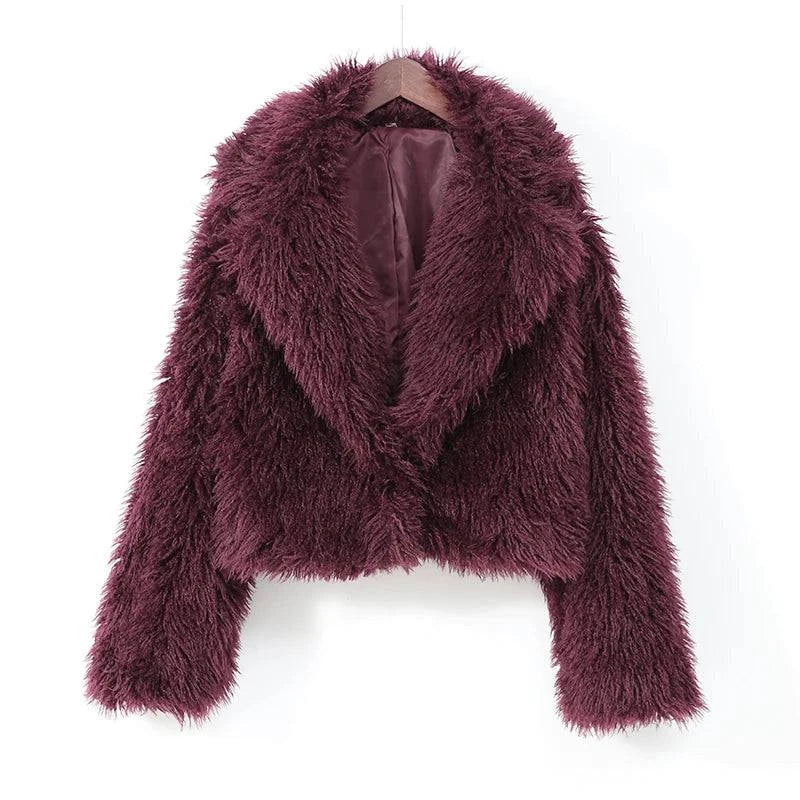 Women’s Faux Fur Jacket Coat – Warm Fluffy Lapel Cardigan for Winter 2Stay stylish and cozy this winter with the Women’s Faux Fur Jacket Coat, a must-have for your cold-weather wardrobe. Crafted from luxurious faux fur, this fluffy coaShop All I WantShop All I WantFaux Fur Jacket Coat – Warm Fluffy Lapel Cardigan