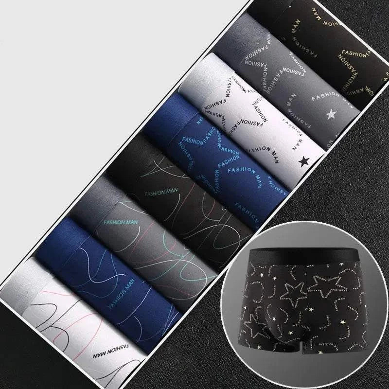 π©² 8pcs Men's Boxer Shorts β Soft Milk Silk, Sexy & Breathable with FaUpgrade your underwear collection with this 8pcs set of men's boxer shorts. Crafted from soft milk silk, these sexy and breathable boxers feature fashionable prints SHOP ALL I WANTShop All I WantBoxer Shorts β Soft Milk Silk