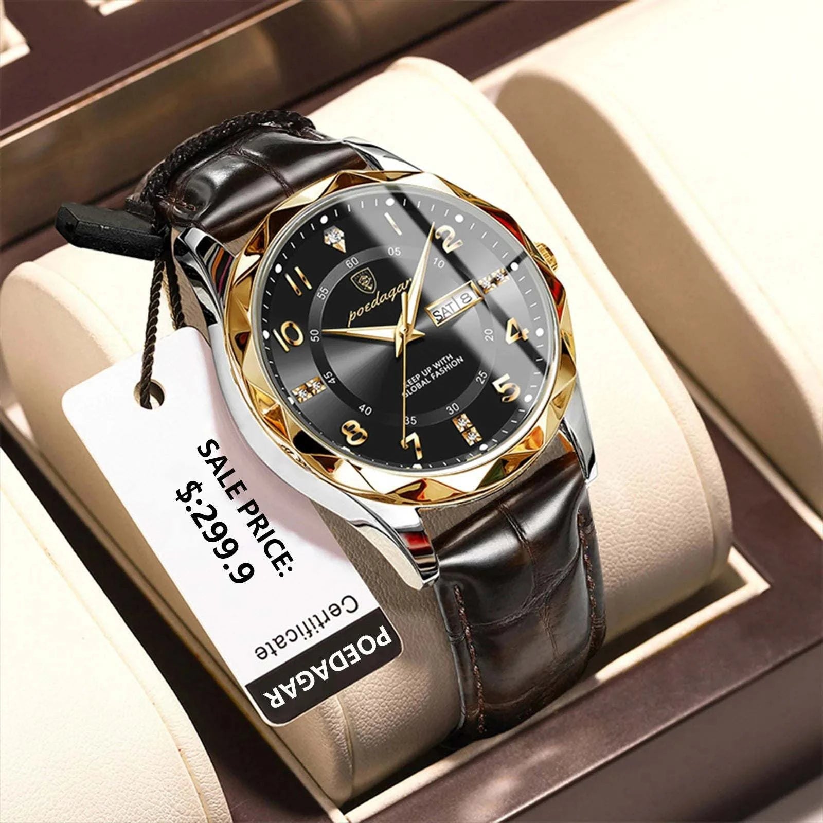 Luxury High-Quality Men’s Watch – Sport Quartz, Waterproof Luminous DaMake a bold statement with the POEDAGAR Fashion Men’s Wristwatch, a luxury timepiece designed for the sophisticated man. This stylish chronograph features a strikingShop All I WantShop All I WantLuxury High-Quality Men’