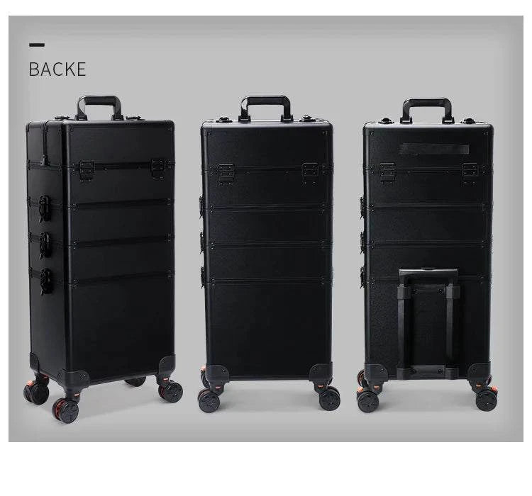 4-in-1 Cosmetic Rolling Trolley on Wheels - Pink Makeup Train Case 💄✨Organize your beauty essentials in style with the 4-in-1 Cosmetic Rolling Trolley on Wheels. Perfect for makeup artists or beauty enthusiasts, this pink makeup trainShop All I WantShop All I Want-1 Cosmetic Rolling Trolley