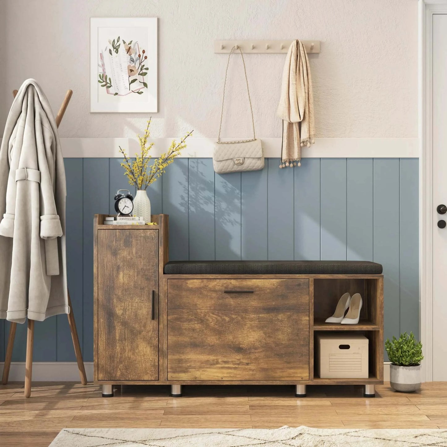 Cabinet with Adjustable Shelf for Living Room Furniture 🌟Transform your sitting room designs with this versatile Cabinet featuring an adjustable shelf and sleek minimalist modern design. Whether used as a shoe rack or storShop All I WantShop All I WantLiving Room Furniture 🌟