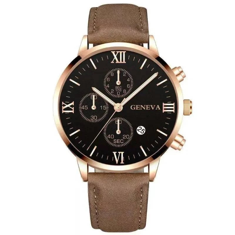 Men’s Black Quartz Watch | Fashion Round Roman Dial Sports Watch ⌚Stay stylish and punctual with this men’s black quartz watch featuring a classic round Roman dial. Designed for sports enthusiasts, this fashion-forward timepiece ofShop All I WantShop All I WantFashion Round Roman Dial Sports Watch ⌚