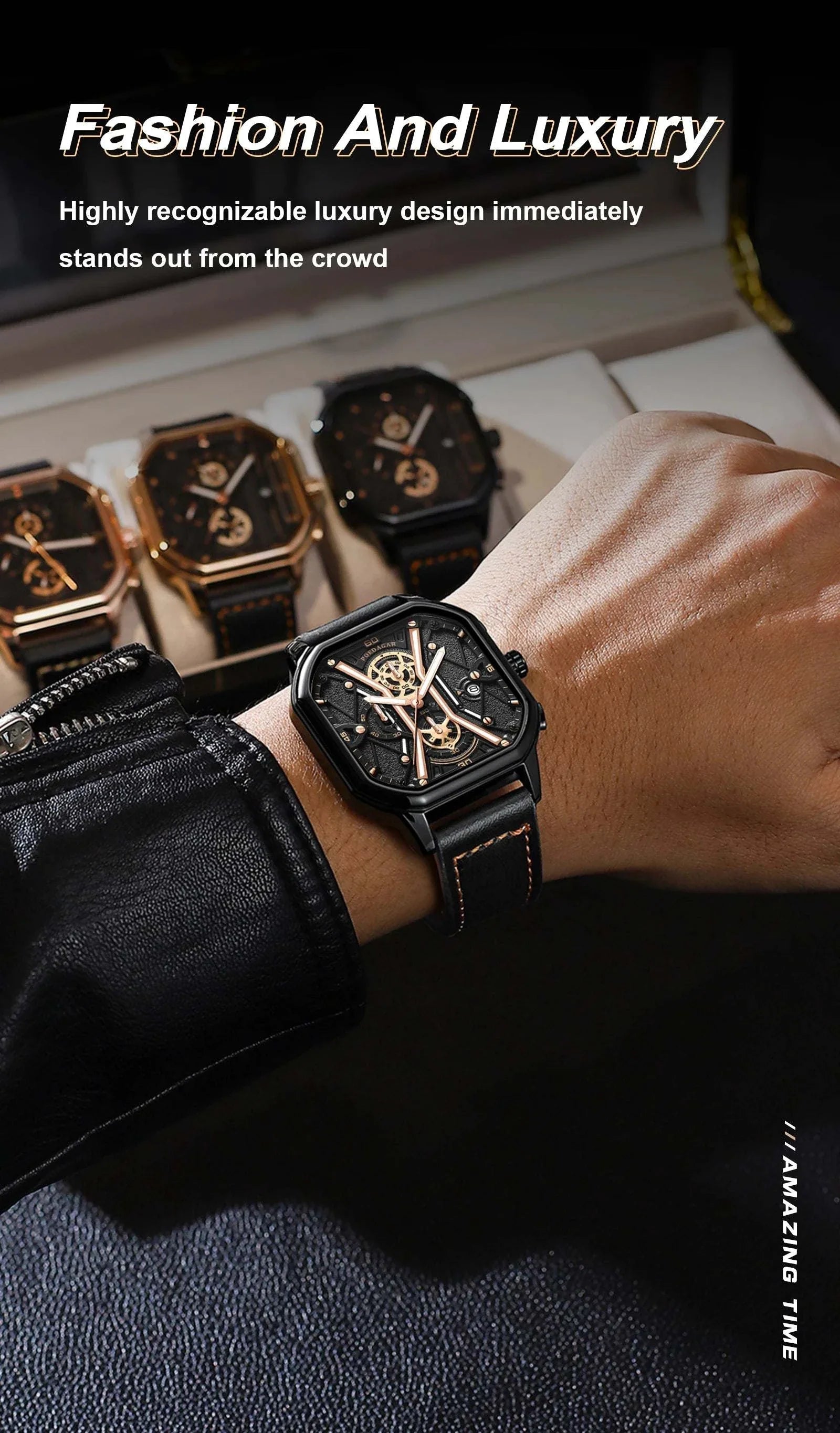 Shop All I Want Luxury Chronograph, Luminous Waterproof Square Dial, Leather Quartz WaMake a bold statement with the POEDAGAR Fashion Men’s Wristwatch, a luxury timepiece designed for the sophisticated man. This stylish chronograph features a strikingShop All I WantShop All I WantLuxury Chronograph, Luminous Waterproof Square Dial, Leather Quartz Watch ⌚💼