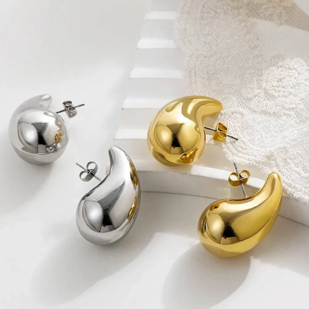 Lightweight Stainless Steel Gold Tear Drop Earrings 🌟Elevate Your Earring Collection with Our Lightweight Stainless Steel Gold Tear Drop Earrings!
Introducing our Lightweight Stainless Steel Gold Tear Drop Earrings, thSHOP ALL I WANTShop All I WantLightweight Stainless Steel Gold Tear Drop Earrings