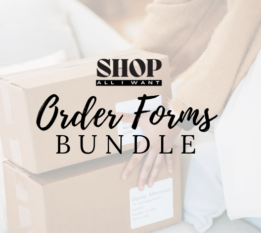 Order Forms -12 PagesShop All I WantShop All I WantOrder Forms