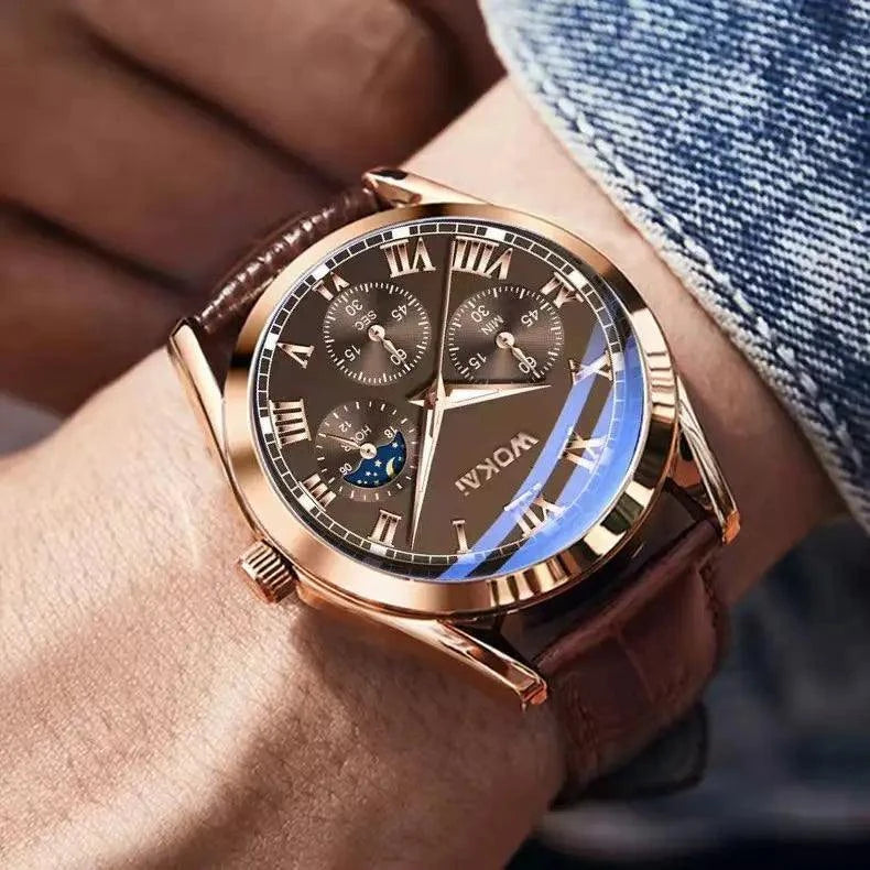 Luminous Quartz Watch: Stylish & Waterproof for Men! ⌚✨Discover the perfect blend of style and functionality with the high-quality men's fashion casual luminous belt watch. This classic quartz watch features a luminous dShop All I WantShop All I WantLuminous Quartz
