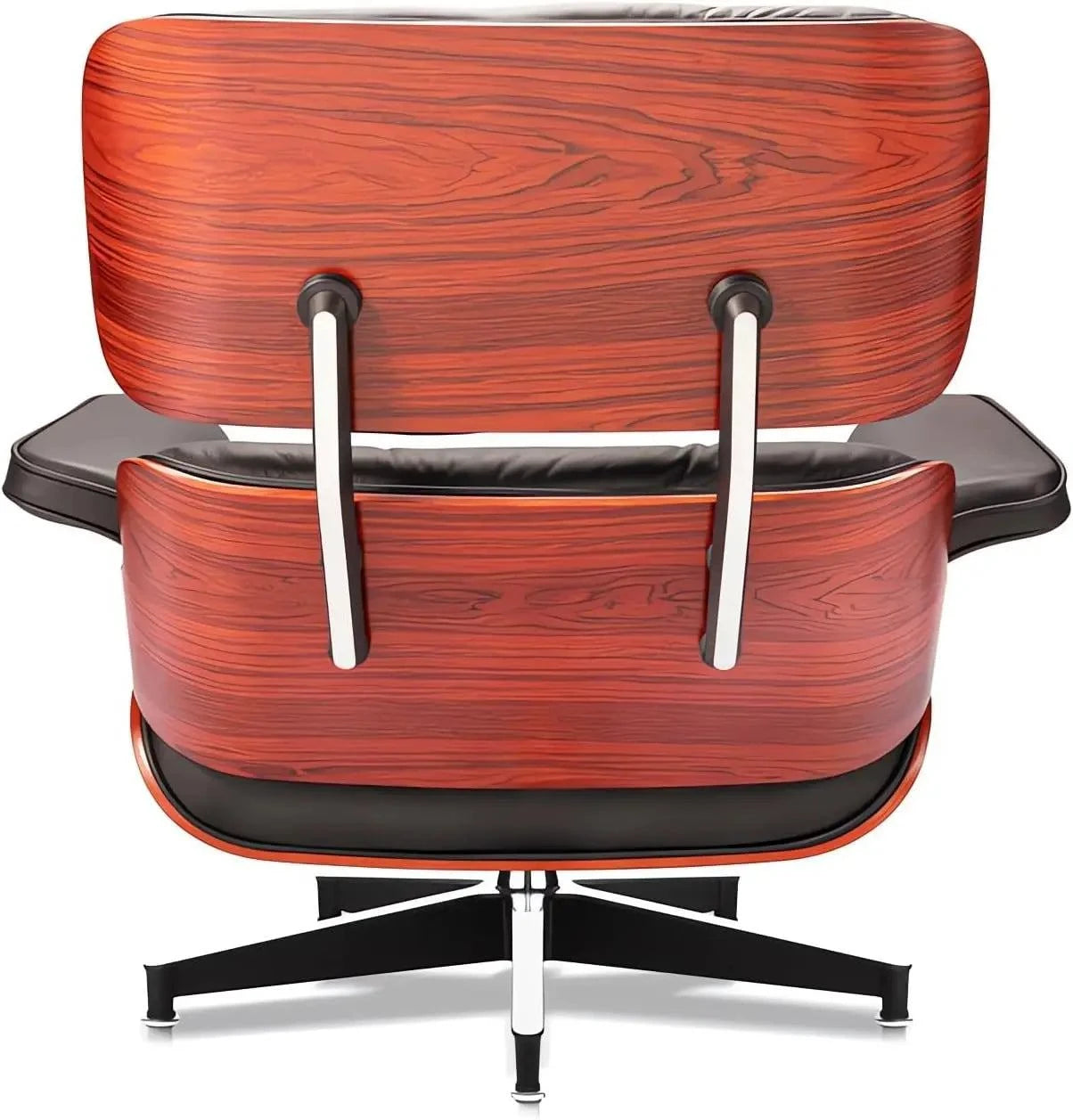 Black Leather Chaise Lounge Chair & Ottoman - Mid Century Modern DesigSPECIFICATIONSBrand Name: MKDKInstallation Method: self-containedOrigin: US(Origin)Hign-concerned Chemical: NoneType: Living Room FurnitureSpecific Use: Chaise LoungShop All I WantShop All I WantBlack Leather