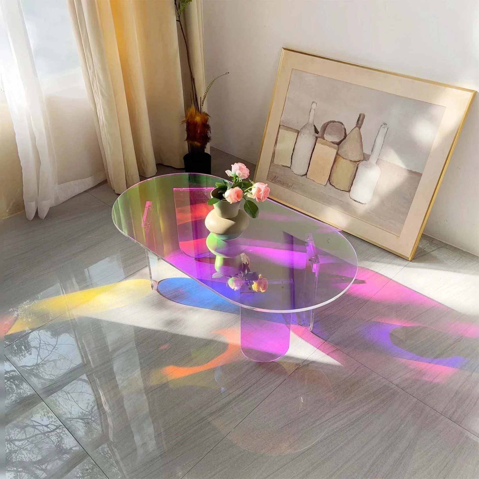 Acrylic Coffee Table ✨Elevate your living space with this elegant acrylic coffee table, designed to add a modern touch to any room. Its minimalist style blends seamlessly with contemporarShop All I WantShop All I WantAcrylic Coffee Table ✨